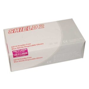 BOX 100 NITRILE UNPOWDERED GLOVES LARGE