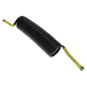 AIR COIL 4.5M  BLACK WITH YELLOW TAIL M18 FEMALE