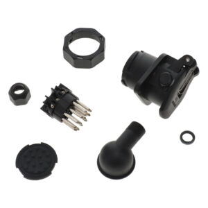 Bayonet 90 Degree 15 Pin 24V Socket Screw Terminals