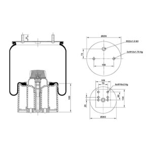 Airspring Assy To Suit BPW