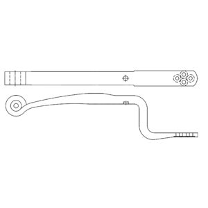 Single Leaf Trailing Arm - Cranked - 4 Bolt Mounting - To Suit BPW