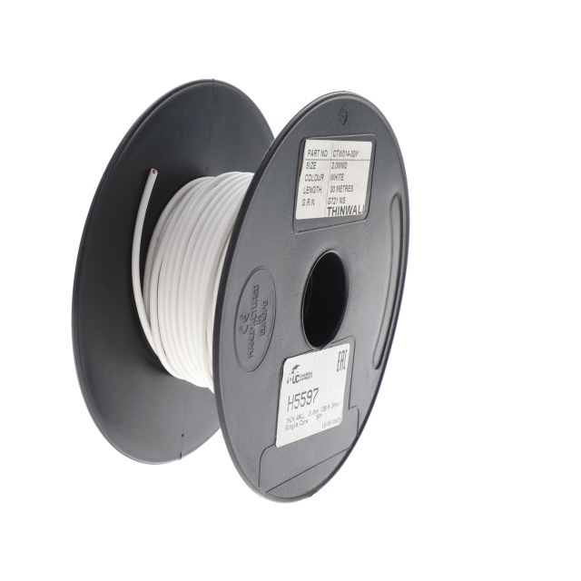 THIN WALL 1.0mm (32/0.20mm) WHITE Single Core 30M