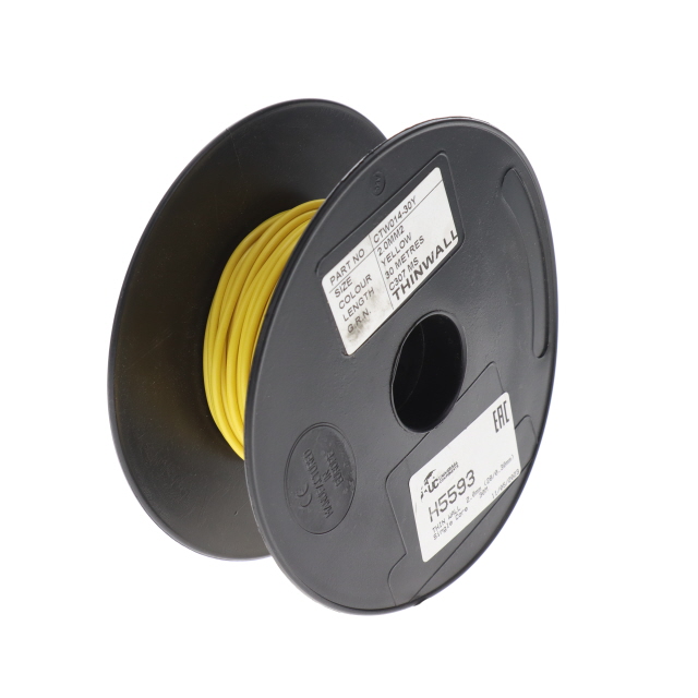 THIN WALL 1.5mm (21/0.30mm) YELLOW Single Core 50M