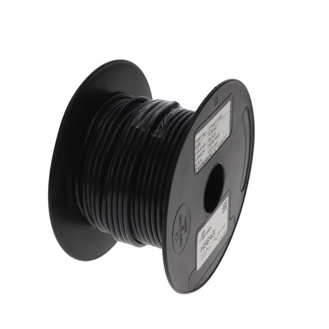 THIN WALL 2.0mm (28/0.30mm) BLACK Single Core 100M