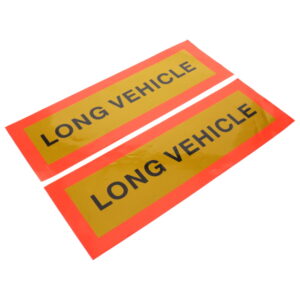 Long Vehicle Horizontal Irish Marker Board Self Adhesive (PAIR)