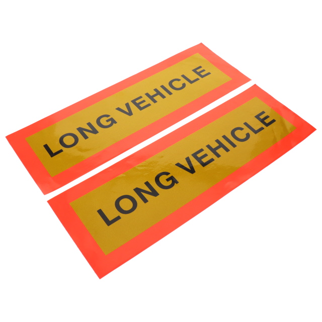 Long Vehicle Horizontal Irish Marker Board Self Adhesive (PAIR)