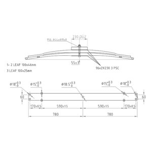 Multi Leaf Spring - To Suit Mercedes Actros Mp4