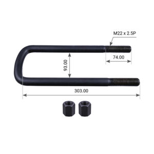 U Bolt Assembly - M22X2.5 303Mm U/H