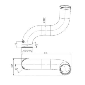 Exhaust Pipe - To Suit SCANIA EURO 5
