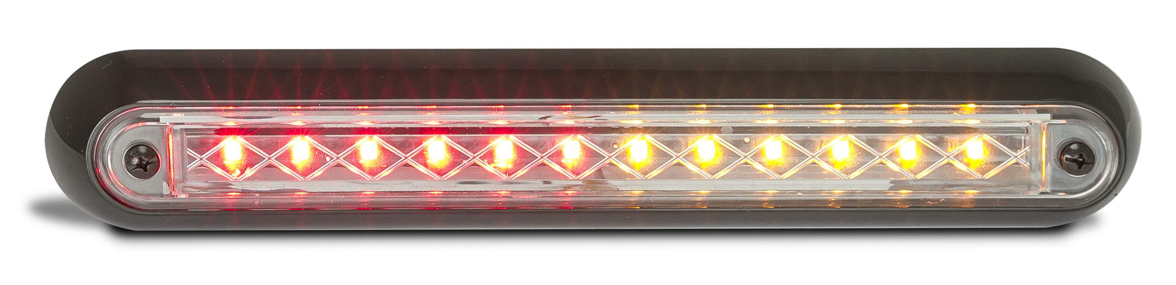 Compact Combination Rear Strip Lamp - Black - 24V