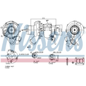 NISSENS TURBO TO SUIT SCANIA