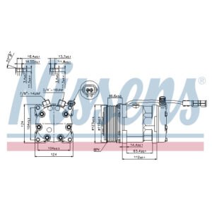 NISSENS COMPRESSOR TO SUIT MAN