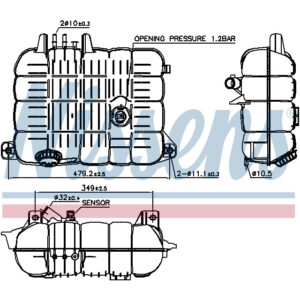 NISSENS EXPANSION TANK TO SUIT RENAULT
