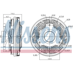 NISSENS FAN CLUTCH TO SUIT MERCEDES