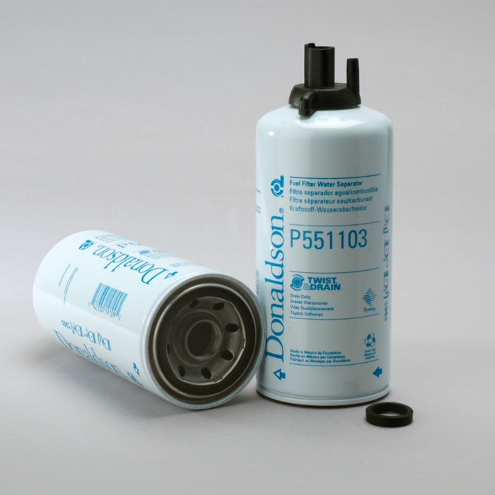 FUEL FILTER WATER SEPARATOR SPIN-ON TWIST AND DRAIN