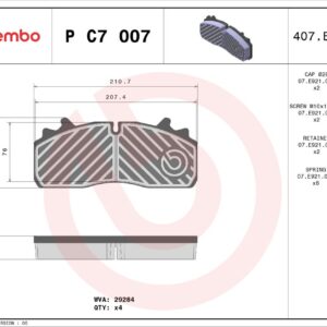 Brake Pad Set, disc brake