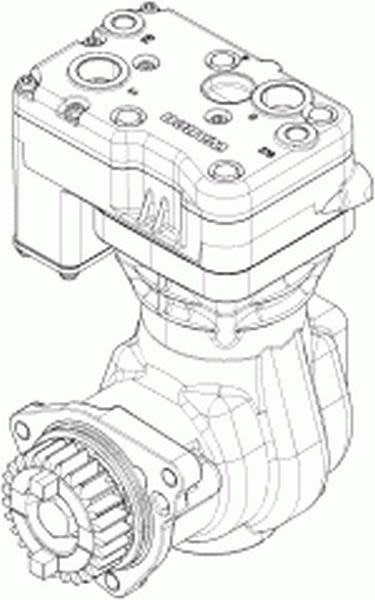 Compressor, compressed-air system