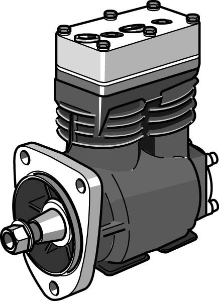 Compressor, compressed-air system