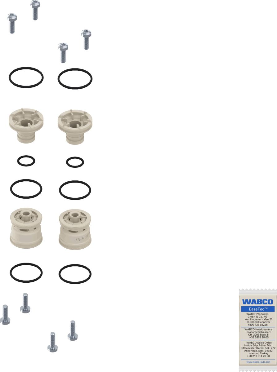 Repair Kit, service brake brake valve
