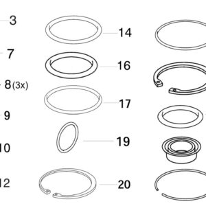 Repair Kit, service brake brake valve