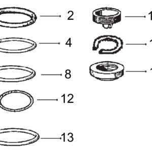 Repair Kit, service brake brake valve