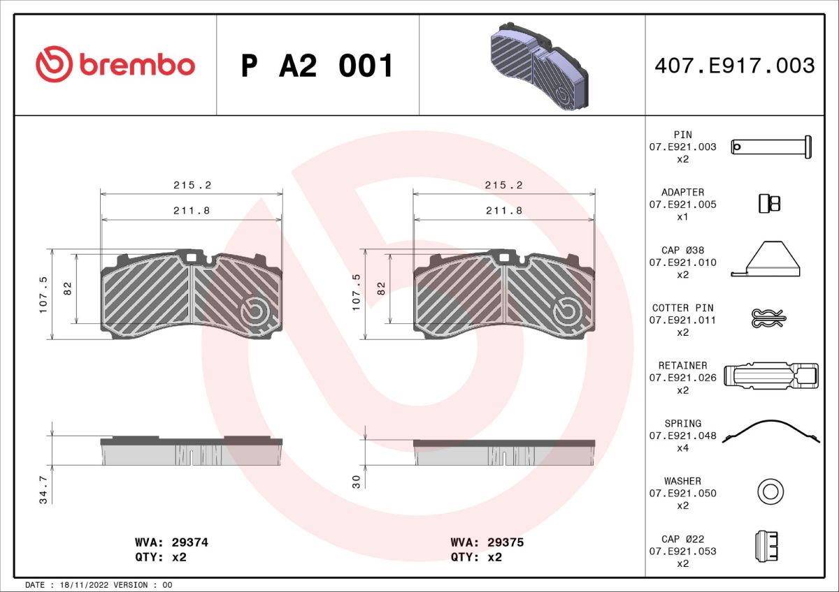 Brake Pad Set, disc brake