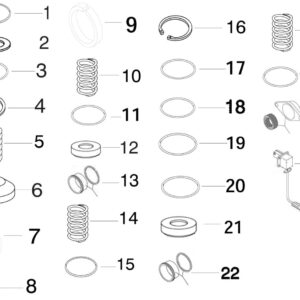 Repair Kit, service brake brake valve