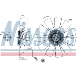 NISSENS FAN CLUTCH TO SUIT VOLVO