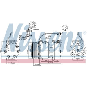 NISSENS COMPRESSOR TO SUIT SCANIA