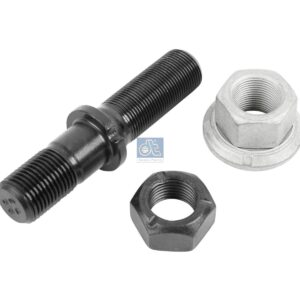 DT Spare Parts 10.10048 Wheel bolt, complete, M22 x 2, LTh1: 50 mm, M22 x 1,5, LTh2: 26 mm, D: 32 mm, L: 114 mm, L1: 49 mm, L2: 60 mm, 10.9