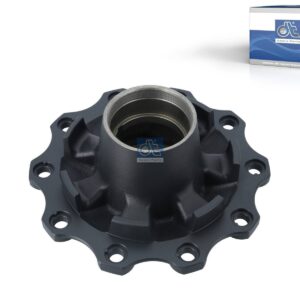 DT Spare Parts 10.10375 Wheel hub, without bearings, d1: 120 mm, d2: 150 mm, D: 380 mm, 10 bores, b: 22 mm, P: 335 mm, M125 x 2, H: 205 mm
