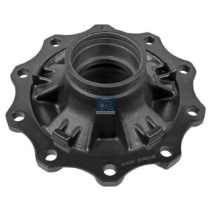 DT Spare Parts 10.10376 Wheel hub, without bearings, d1: 120 mm, d2: 150 mm, D: 380 mm, 10 bores, b: 22 mm, P: 335 mm, H: 180 mm