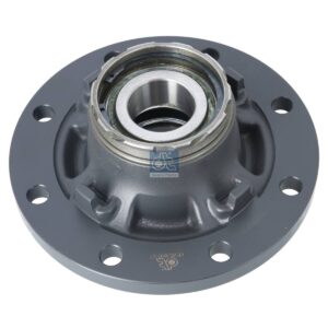 DT Spare Parts 10.10377 Wheel hub, with bearing, d1: 120 mm, d2: 150 mm, D: 320 mm, 8 bores, b: 22 mm, P: 275 mm, H: 180 mm