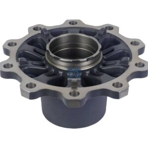 DT Spare Parts 10.10405 Wheel hub, without bearings, d1: 120 mm, d2: 150 mm, D: 380 mm, 10 bores, b: 22 mm, P: 335 mm, H: 194 mm
