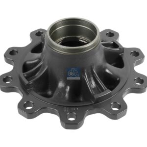 DT Spare Parts 10.10407 Wheel hub, without bearings, d1: 110 mm, d2: 130 mm, D: 380 mm, 10 bores, b: 22 mm, P: 335 mm, M125 x 2, H: 194 mm