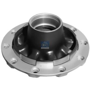 DT Spare Parts 10.10410 Wheel hub, without bearings, d1: 120 mm, d2: 150 mm, D: 380 mm, 10 bores, b: 22 mm, P: 335 mm, M125 x 2, H: 205 mm