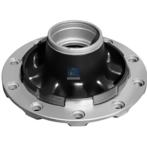 DT Spare Parts 10.10415 Wheel hub, without bearings, d1: 120 mm, d2: 150 mm, D: 380 mm, 10 bores, b: 22 mm, P: 335 mm, M136 x 2,5, H: 206 mm