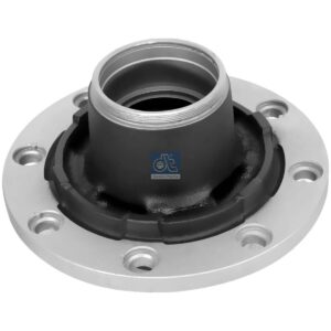 DT Spare Parts 10.10418 Wheel hub, without bearings, d1: 110 mm, d2: 130 mm, D: 320 mm, 8 bores, b: 22 mm, P: 275 mm, M125 x 2, H: 193 mm
