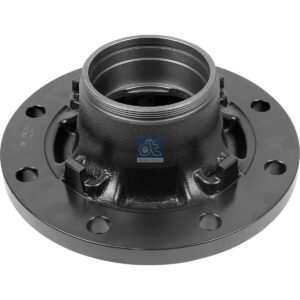 DT Spare Parts 10.10419 Wheel hub, without bearings, d1: 120 mm, d2: 150 mm, D: 320 mm, 8 bores, b: 22 mm, P: 275 mm, M136 x 2,5, H: 206 mm