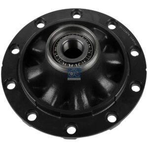 DT Spare Parts 10.10427 Wheel hub, with bearing, d1: 110 mm, d2: 130 mm, D: 380 mm, 10 bores, b: 22 mm, P: 335 mm, M125 x 2, H: 194 mm