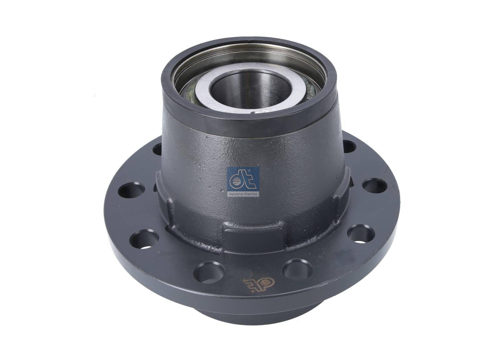 DT Spare Parts 10.10430 Wheel hub, with bearing, d1: 120 mm, d2: 150 mm, D: 270 mm, 10 bores, b: 22 mm, P: 225 mm, M136 x 2,5, H: 206 mm