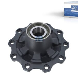 DT Spare Parts 10.10432 Wheel hub, with bearing, d1: 120 mm, d2: 150 mm, D: 380 mm, 10 bores, b: 22 mm, P: 335 mm, M125 x 2, H: 205 mm