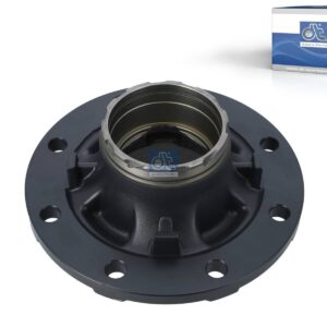 DT Spare Parts 10.10436 Wheel hub, without bearings, d1: 120 mm, d2: 150 mm, D: 320 mm, 8 bores, b: 22 mm, P: 275 mm, H: 180 mm