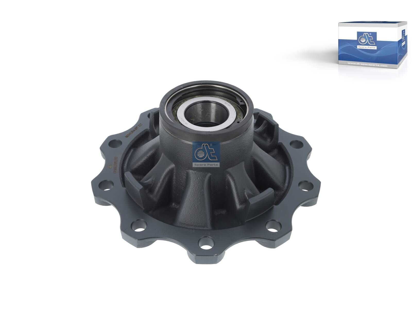 DT Spare Parts 10.10597 Wheel hub, with bearing