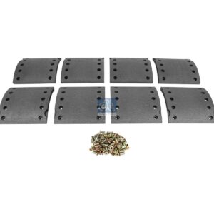 DT Spare Parts 10.13009 Drum brake lining kit, axle kit - oversize, W: 200 mm, S: 19.5 mm
