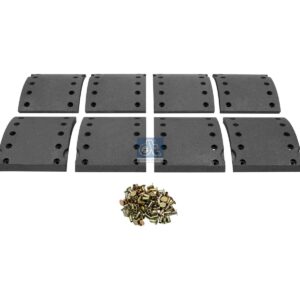DT Spare Parts 10.13002 Drum brake lining kit, axle kit, W: 180 mm, S: 17.5 mm