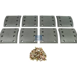 DT Spare Parts 10.13007 Drum brake lining kit, axle kit, W: 150 mm, S: 18 mm