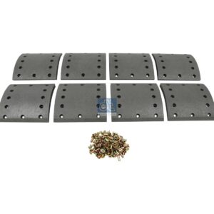 DT Spare Parts 10.13008 Drum brake lining kit, axle kit, W: 220 mm, S: 17.8 mm