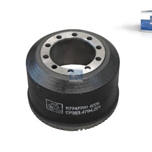 DT Spare Parts 10.13221 Brake drum, D: 360 mm, 10 bores, b: 23 mm, P: 225 mm, d: 190 mm, H: 260 mm, B: 200 mm