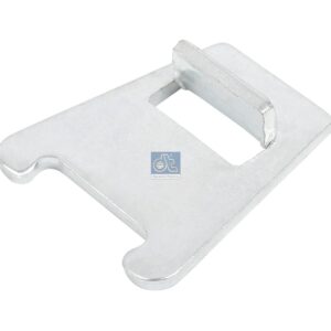 DT Spare Parts 10.13330 Bracket, brake shoe pin, L: 58 mm, W: 52 mm, S: 4 mm